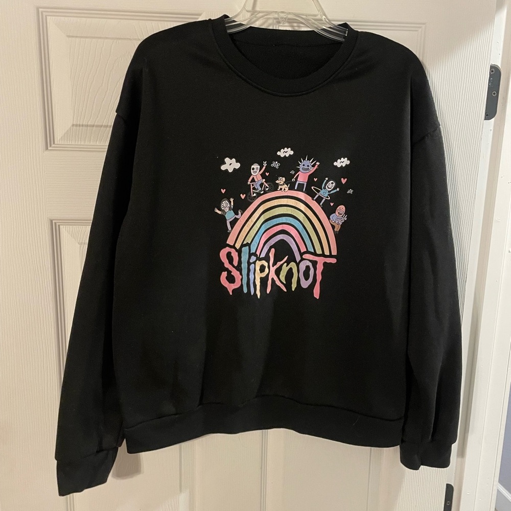 Black Graphic Slipknot Sweater